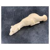 Ungaluk old ivory carving of an outstretched polar