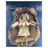 Martha Orock Lonsdale rabbit fur wall hanger of a