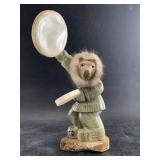 Ryan Vukson soapstone carving of a drummer with fu