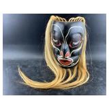 Cotton wood carved Tlingit style mask by Klondike