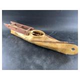 Kenneth Clevelana walrus hide kayak 20' with wood