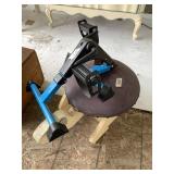 Lot of Two, Wooden Turtle Stool and excersise equi