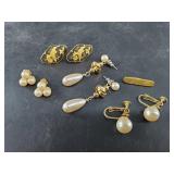 Collection of gold-tone fashion jewelry