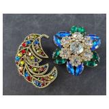 Pair of vintage brooches