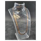 Copper tone 925 sterling silver chain