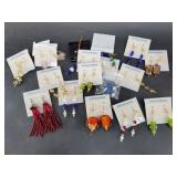 Collection of brand new earrings with original pac