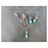 Lot with silver-tone pawn style jewelry