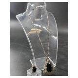 Sterling silver necklace and ring: size 7 1/2