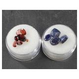 11 Cts of dark sapphire, 5.2 cts of garnets