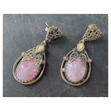 Intricate pair of vintage earrings