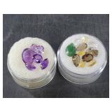 Faceted and polished semi-precious stones over 14c