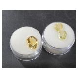 3 Cut and polished citrine gems 8.5 cts total