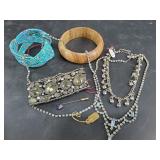 Collection of vintage fashion jewelry