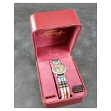 Ladies wristwatch with natural stone beads, new in