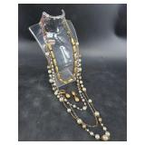 Pair of vintage gold-tone necklaces