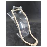 Bone or faux ivory necklace