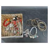 Collection of vintage fashion jewelry