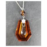 Vintage necklace, with designer glass
