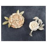 Vintage Coro and Lisner brooches