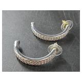 Pair of Swarovski crystal earrings