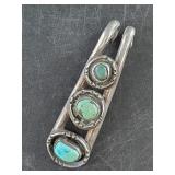 Vintage pawn style turquoise and sterling silver p