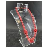 Vintage necklace with hand made beads
