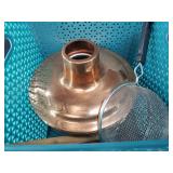 Copper hot pot and strainers