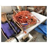 Lot with Lifetime plastic adjustable table, electr