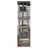 Lot of two, Werner 6ft aluminum ladder, and a Cosc