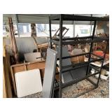 Lot with Stackable rack 4 x 6ft, two folding table