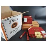 Collection of cigar boxes and tubes