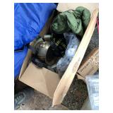 Box lots including sleeping bags, christmas lights