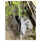 Lot Including Weight bar and various 1 inch plates