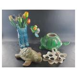 Collection of novelty pots and vases