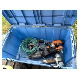 Plastic Tote with Air tools, Including Finisher, C