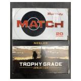 Two 20 round boxes of  6.5 Creedmoor  124 and 140