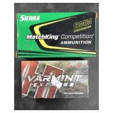 Two 20 round boxes of  6mm Creedmoor 87 and 107 gr
