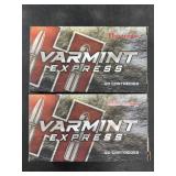 Two 20 round boxes of 6.45   Creedmoor Hornady, 87