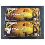 Two 20 round boxes of  .450 Bushmaster  260 grain