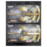 Two 20 round boxes of  .270 WIN 130 grain NO SHIPP