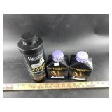 Three 1 pound tubs of assorted gun powder NO SHIPP