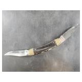 1980s Pakistani 2 bladed knife with nicely engrave