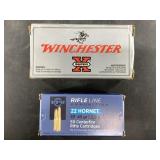 Two 50 round boxes of .22 Hornet 45 grain NO SHIPP