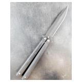 Butterfly knife (Balisong)  blade length is 3.75'