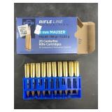 Twenty round box of 8mm Mauser 198 grain NO SHIPPI