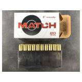 Twenty round box of .260 REM 130 grain NO SHIPPING