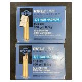 Two 10 round boxes of  .375 H&H Magnum 300 grain N