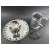 Lot with a pewter mug, Native Alaskan doll and an
