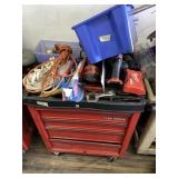 Lot wit Task force tool box chest withsome tools i