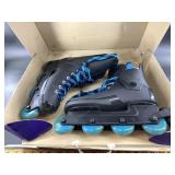 Pair of roller skis, size 10, used in box